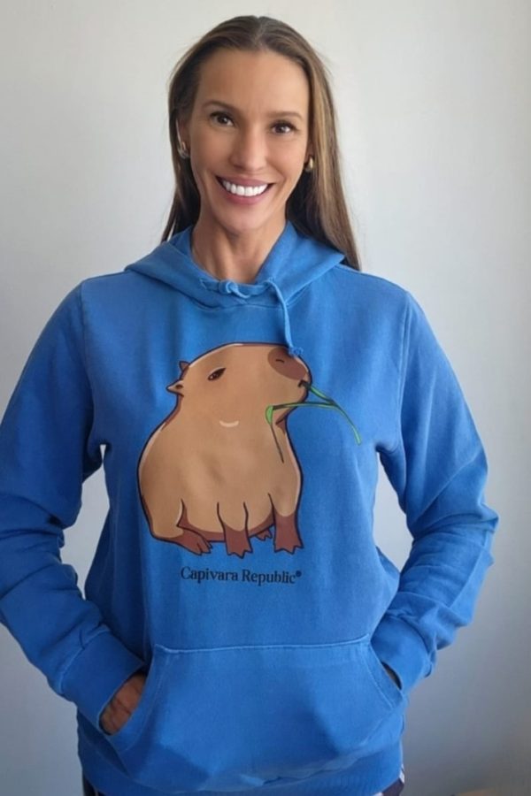 Casaco Moletom Capivara Republic® Capi Capim Azul Royal