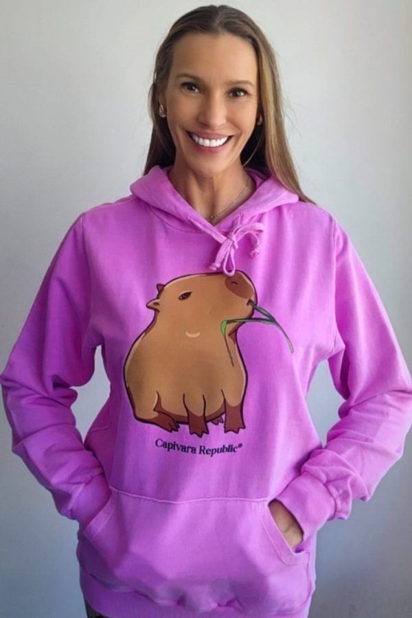 Casaco Moletom Capivara Republic® Capi Capim Lilás