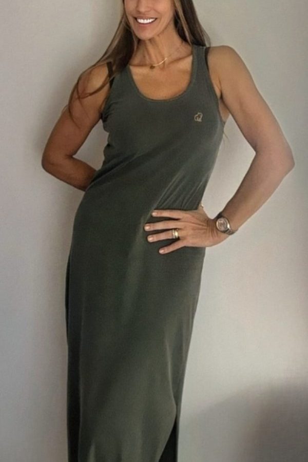 Vestido Capivara Republic® - Regata Longo Verde Oliva