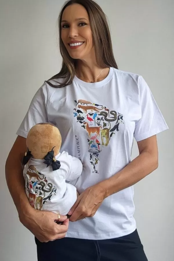 Camiseta Capivara Republic® -  Mapa América do Sul