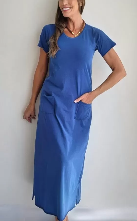 Vestido Capivara Republic® Longo com Bolsos