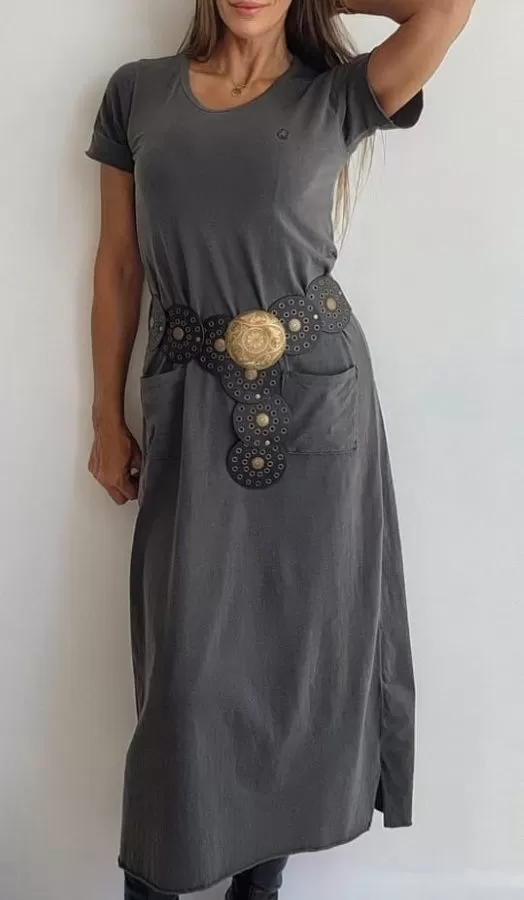 Vestido Capivara Republic® Longo com Bolsos