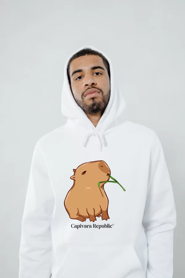 Casaco Moletom Masculino Capivara Republic® Capi Capim Branco