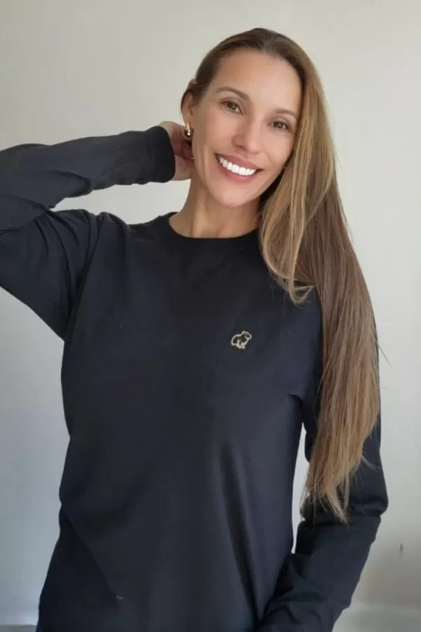 Camiseta Capivara Republic Manga Longa Preta