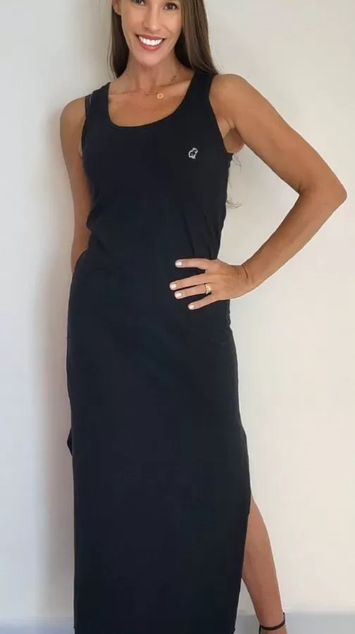 Vestido Capivara Republic® - Regata Longo Preto